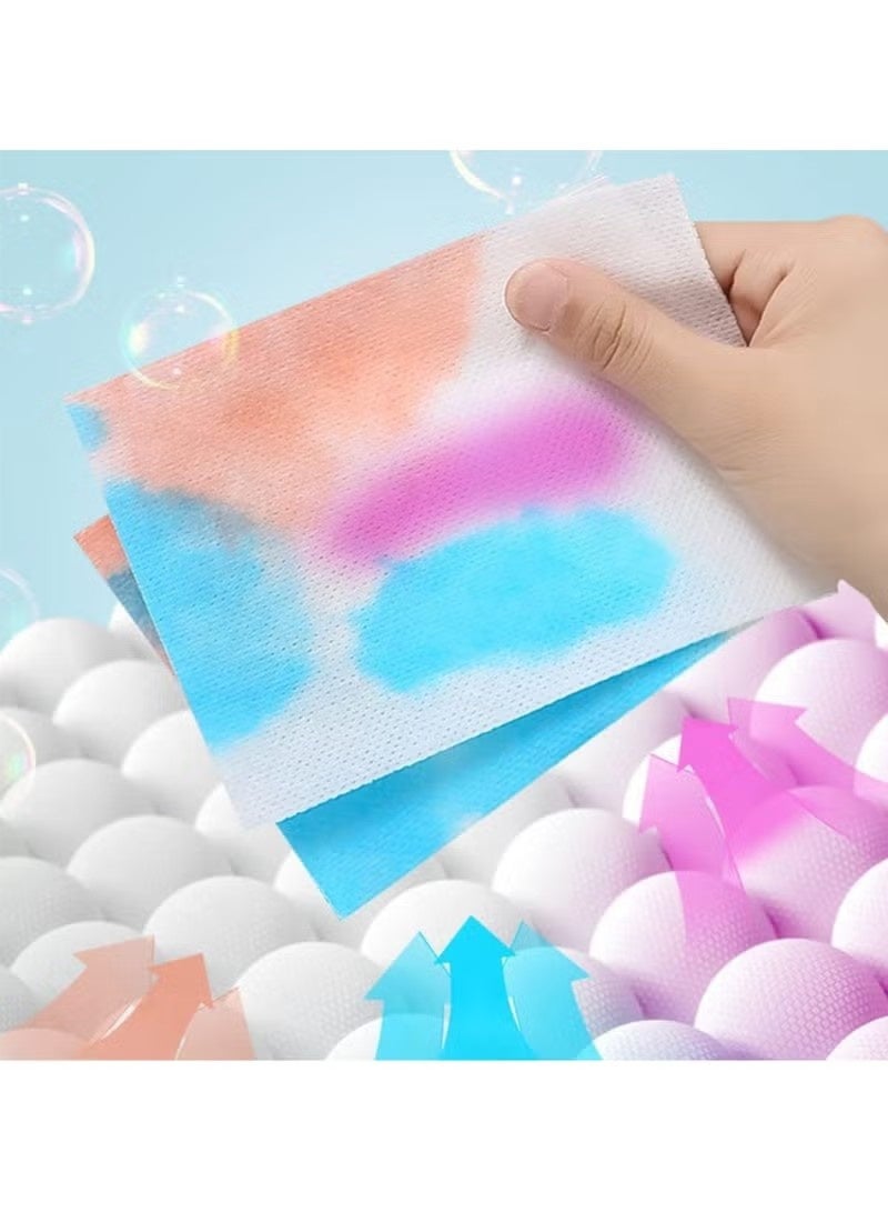 Clothing Dyeing Adsorption Sheet - Environmentally friendly innovation, anti-staining, suitable for a variety of washing machines, keep clothes bright and long-lasting, energy-saving, time-saving and convenient, prevent color mixing, fragrance-free - 50 sheets/pack - Image 5