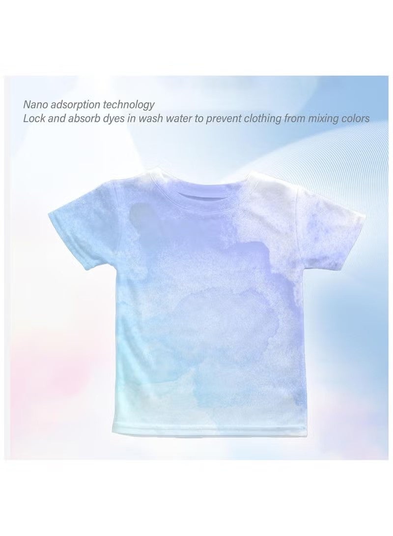 Clothing Dyeing Adsorption Sheet - Environmentally friendly innovation, anti-staining, suitable for a variety of washing machines, keep clothes bright and long-lasting, energy-saving, time-saving and convenient, prevent color mixing, fragrance-free - 50 sheets/pack - Image 4