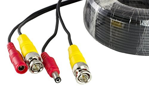 Amcrest 4-Pack 100 Feet Pre-Made All-in-One Siamese BNC Video and Power CCTV Security Camera Cable with Two Female Connectors for 960H & HD-CVI Camera and DVR (SCABLEHD100B-4pack) - Image 3
