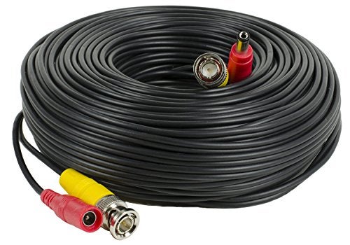 Amcrest 4-Pack 100 Feet Pre-Made All-in-One Siamese BNC Video and Power CCTV Security Camera Cable with Two Female Connectors for 960H & HD-CVI Camera and DVR (SCABLEHD100B-4pack) - Image 2