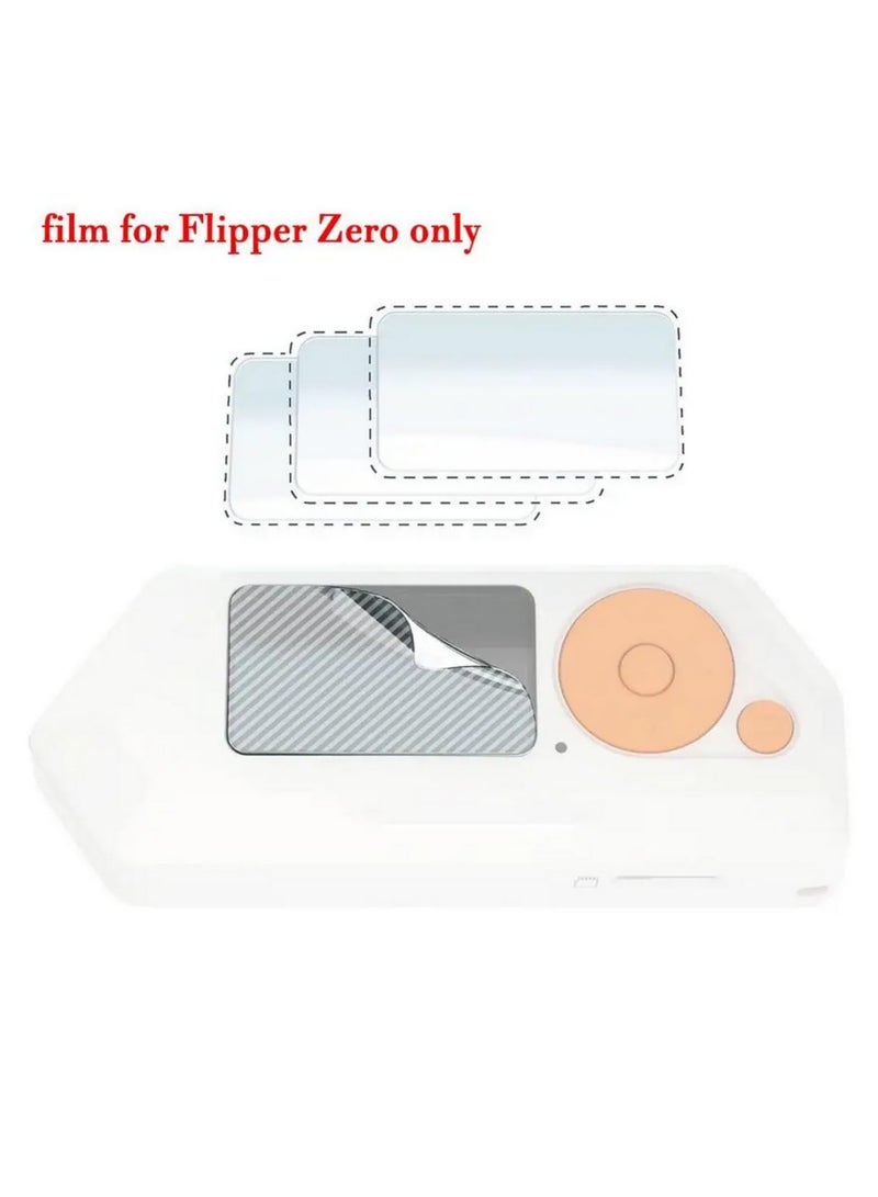 3 قطع من واقي الشاشة لجهاز Flipper Zero، مقاوم للخدوش مضاد للتوهج، فيلم شفاف عالي الوضوح، ملائم تمامًا لملحقات الجهاز، مضاد لبصمات الأصابع، خالٍ من الفقاعات، مع قطعة قماش جافة.  - Image 2