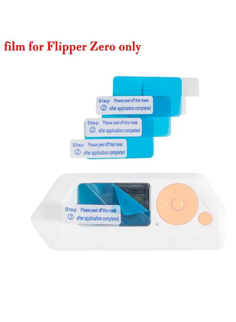 3 قطع من واقي الشاشة لجهاز Flipper Zero، مقاوم للخدوش مضاد للتوهج، فيلم شفاف عالي الوضوح، ملائم تمامًا لملحقات الجهاز، مضاد لبصمات الأصابع، خالٍ من الفقاعات، مع قطعة قماش جافة.  - Image 3