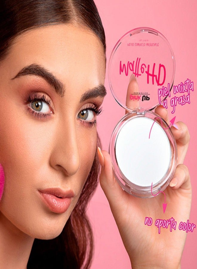 PINK UP Matte HD Compact Powder Mattifying| Make up| Setting Powder| Pressed Powder | Face Make Up| For Combination Skin|Controls shine on facial skin| Model PKHD - Image 4