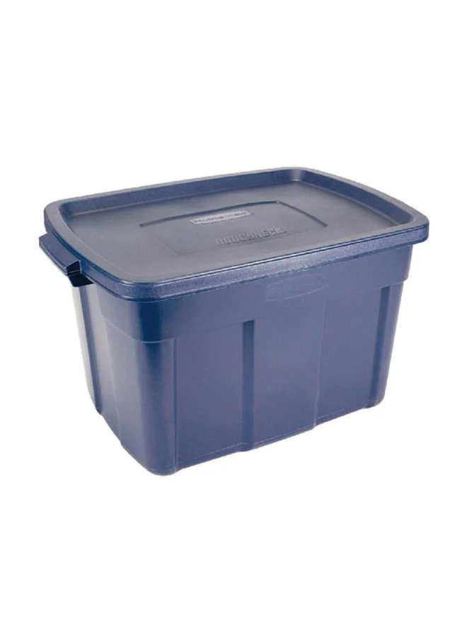 Rubbermaid Roughneck Durable Polyethylene Storage Tote Box Blue 94.6 L RMRT250002