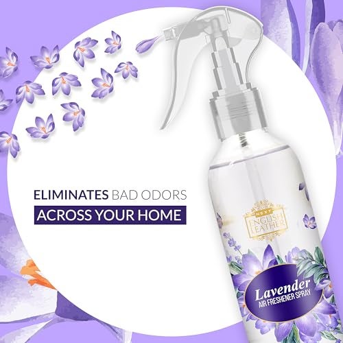 Next Care English Leather Air Freshener Spray Combo Pack – Jasmine + Lavender (200 ml Each) | Long Lasting Room Freshener | Gas-Free Deodorizer for Home, Car & Office | 2 Fragrances Set - Image 2