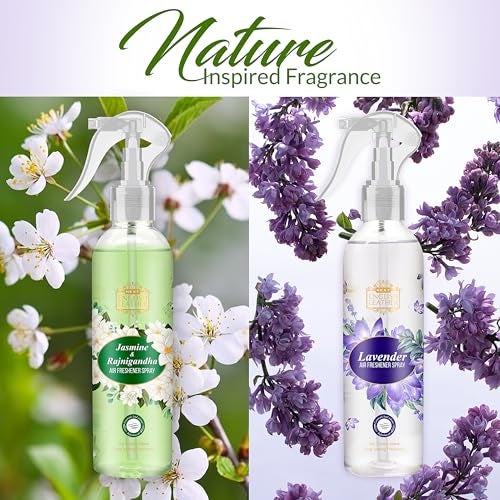 Next Care English Leather Air Freshener Spray Combo Pack – Jasmine + Lavender (200 ml Each) | Long Lasting Room Freshener | Gas-Free Deodorizer for Home, Car & Office | 2 Fragrances Set - Image 4