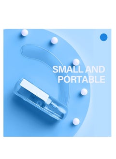 Generic طقم تنظيف تقويم الأسنان، 8 قطع من مجموعة العناية بالفم التقويمية المحمولة لتقويم الأسنان، فرشاة بين الأسنان، شمع الأسنان، خيط تنظيف الأسنان، صندوق فرشاة الأسنان، مجموعة العناية بالفم والأسنان للسفر (أزرق)  - Image 5