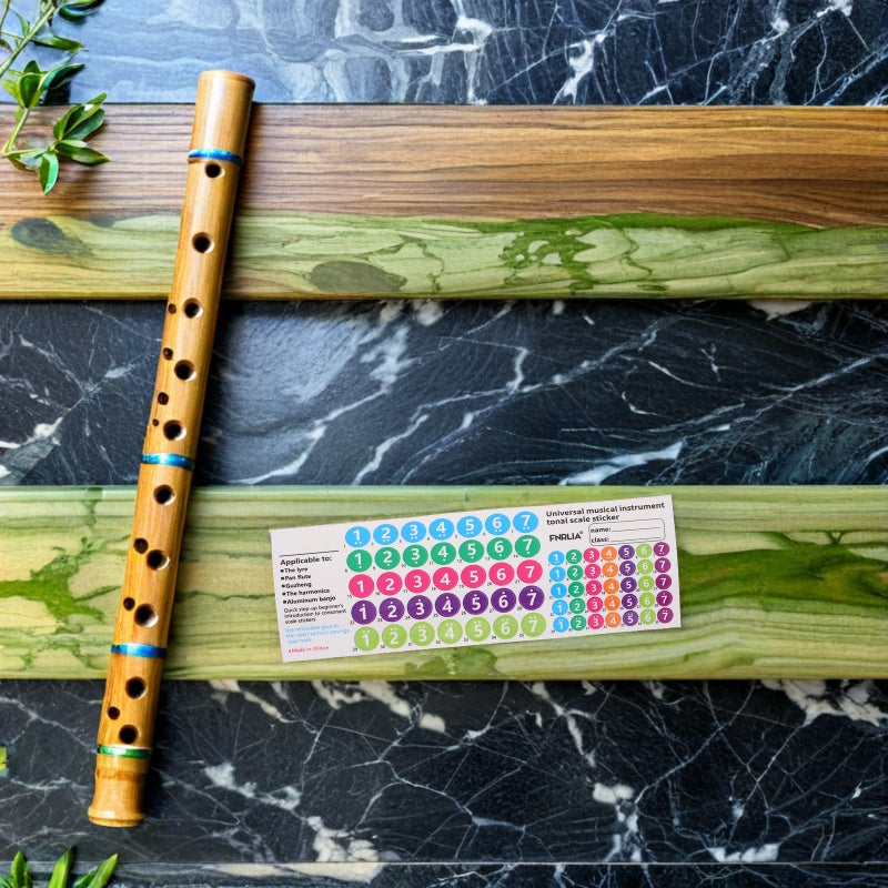 5pcs Pan Flute Note Stickers: Adhesive Music Labels for 18/16 Tubes Pan Pipes - Teaching Music Note Stickers for Kids Beginner - Image 4