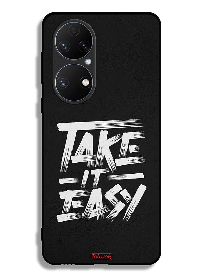 Tolwak Huawei P50E Protective Case Cover Take It Easy - Image 1