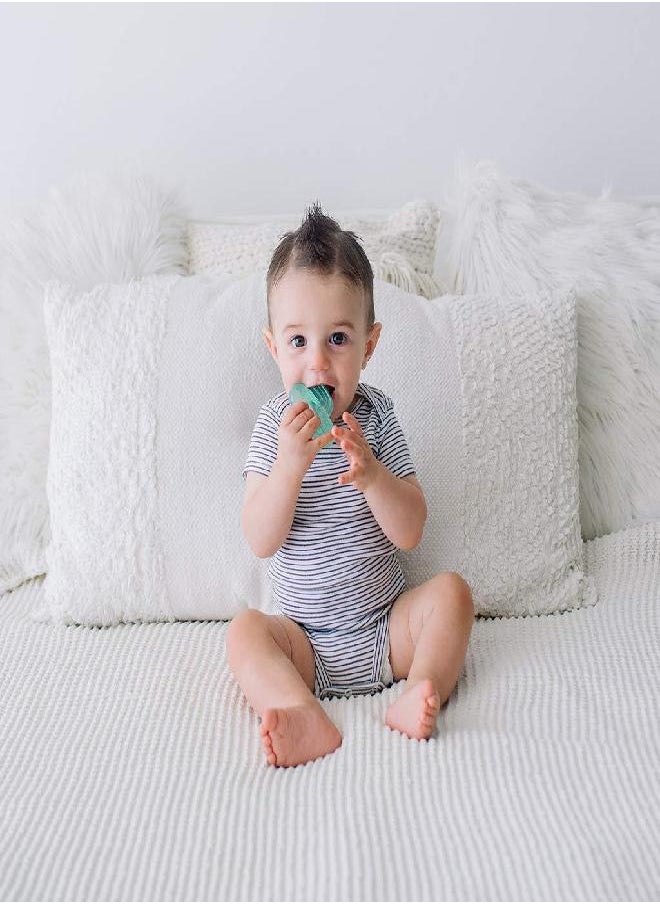Itzy Ritzy - Itzy Ritzy Water-Filled Teethers; Set of 3 Coordinating Cactus Water Teethers; Cutie Coolers are Textured On Both Sides to Massage Sore Gums; Can Be Chilled in Refrigerator; Set of 3 Green Cacti - Image 1