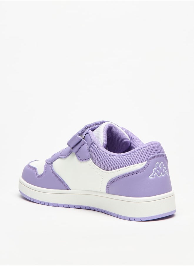 Kappa Girls' Panelled Sports Shoes with Hook and Loop Closure  - Image 2