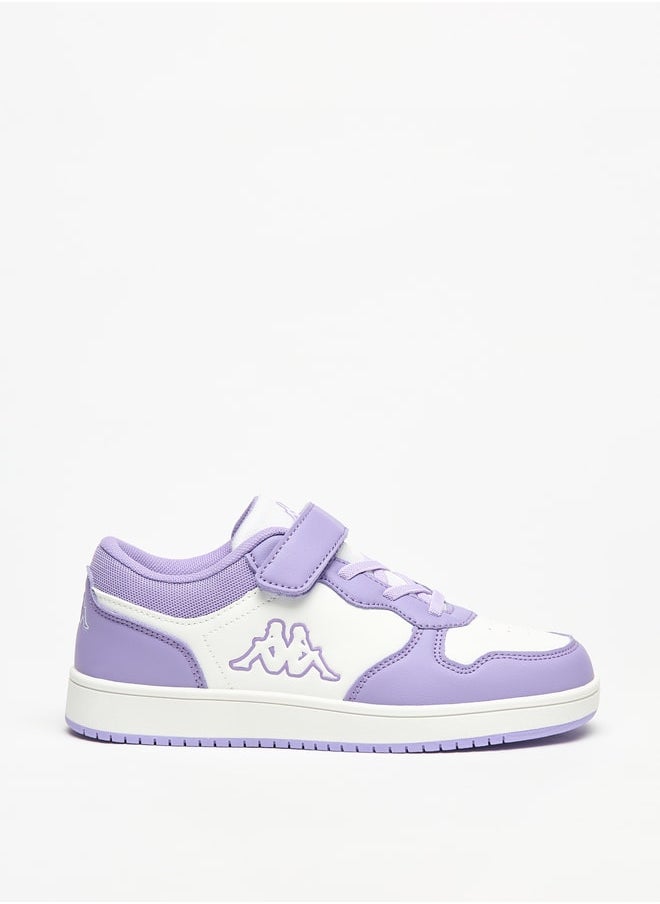 Kappa Girls' Panelled Sports Shoes with Hook and Loop Closure  - Image 3