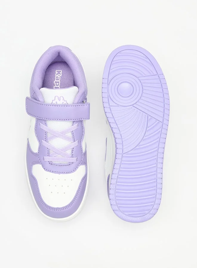 كابا Girls' Panelled Sports Shoes with Hook and Loop Closure