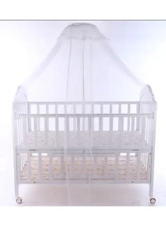 Star Kids Wooden baby bed - white, with storage space  - Image 4