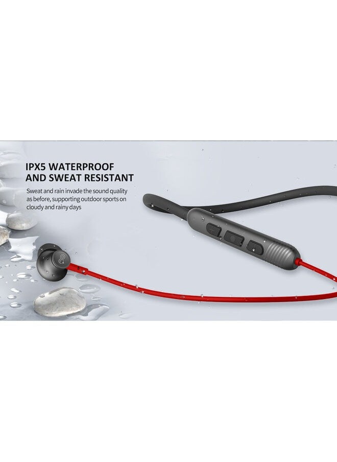 Engage - Sound your style with Engage Neck Band E54S Bluetooth Headset Black & Red - Image 1