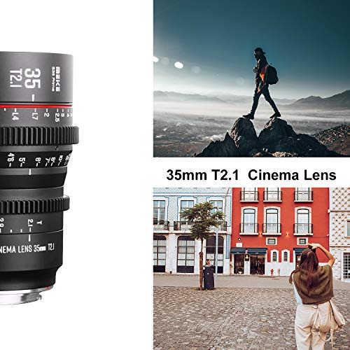 Meike 35mm T2.1 S35 Manual Focus Wide Angle Prime Cinema Lens for Canon EF Mount and EOS C100, C200, C300 Mark III, Zcam E2-S6 6K - Image 3