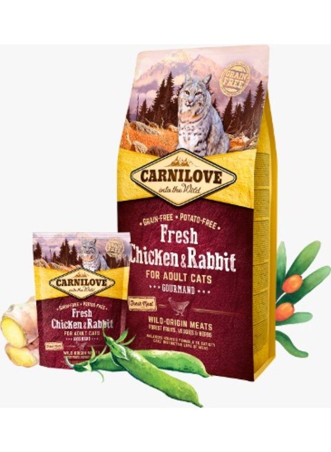 CARNILOVE Fresh Chicken & Rabbit for Adult Cats 2kg - Image 2