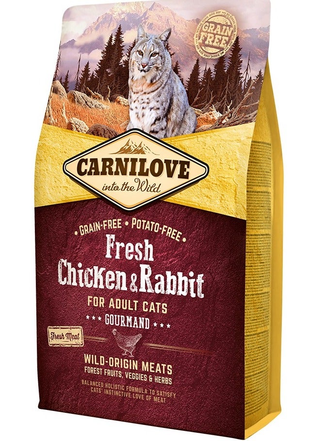 CARNILOVE Fresh Chicken & Rabbit for Adult Cats 2kg - Image 1