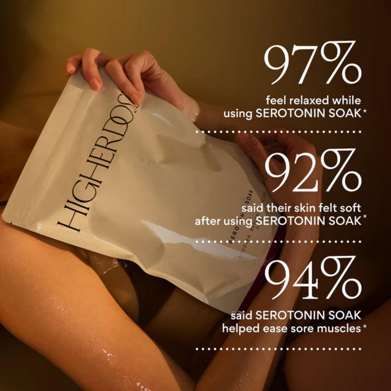HIGHERDOSE أملاح استحمام المغنيسيوم من HigherDOSE - ديتوكس طبيعي واستعادة العضلات مع رقائق المغنيسيوم، الطحالب + خل التفاح - ملح استحمام فاخر مشبع بزيوت أساسية مريحة - Image 2
