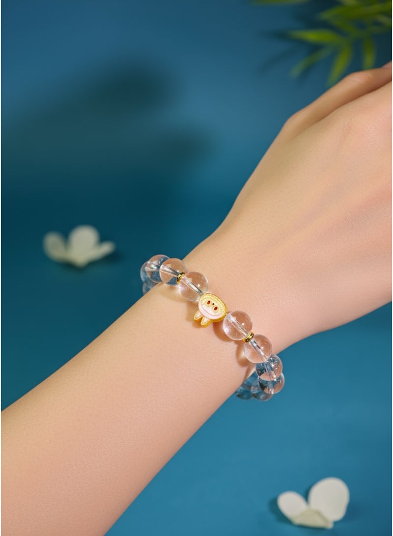 تشوميل سوار لابوبو الفاخر المُصمّم حسب الطلب والمرصّع بالكريستال الشفاف | مجوهرات نسائية راقية - مثالي للأناقة اليومية والهدايا الراقية (15-16 سم) - Image 4