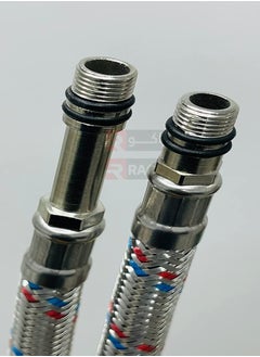 RACO RACO 2Pcs Tap Connector Single Head Hose, High Pressure Single Hole Hot and Cold Water Suitable For Sink Faucet Pointed Water Inlet  - Image 2