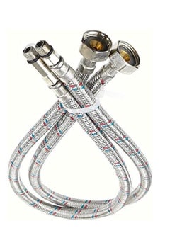 RACO RACO 2Pcs Tap Connector Single Head Hose, High Pressure Single Hole Hot and Cold Water Suitable For Sink Faucet Pointed Water Inlet  - Image 1