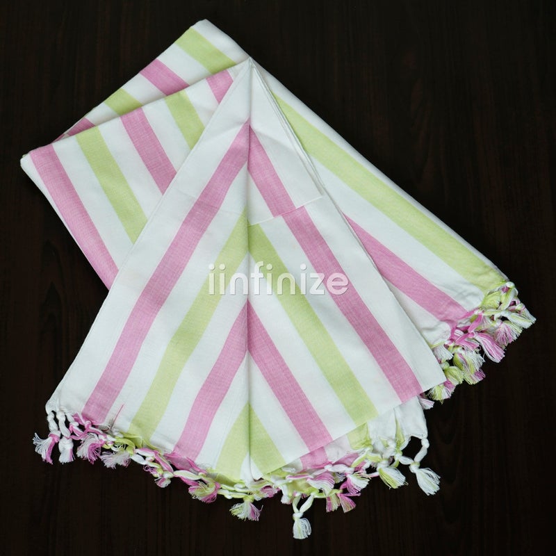 iinfinize Bhagalpuri Soft Cotton Handloom Chadar and Comforter for All Season Summer|Mild Winter| AC Room|Rainy 90x50 Inches Mix Andi Soft Chaddar for Sleeping - Image 2