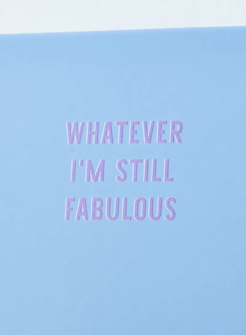 فلامنجو كاندلز Blue Notebook Stylish Inspirational Quote