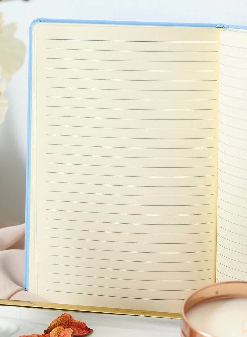 فلامنجو كاندلز Blue Notebook Stylish Inspirational Quote
