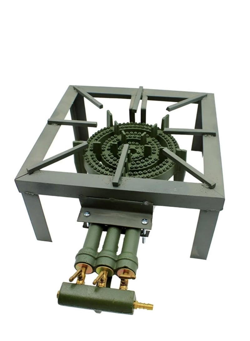 موقد غاز مركب 3 مفتاح أخضر