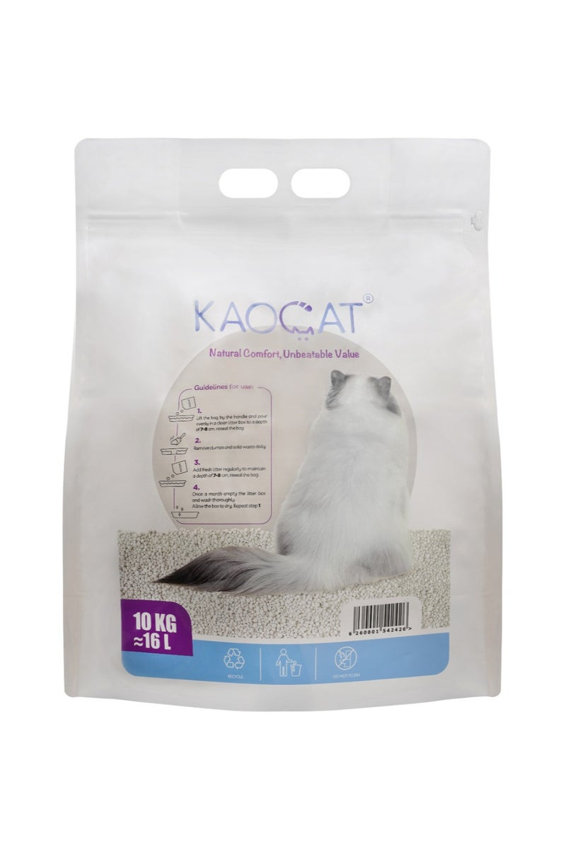 KAOCAT Ultra Clumping Bentonite Cat Litter - Unscented - 10 KG - Image 2