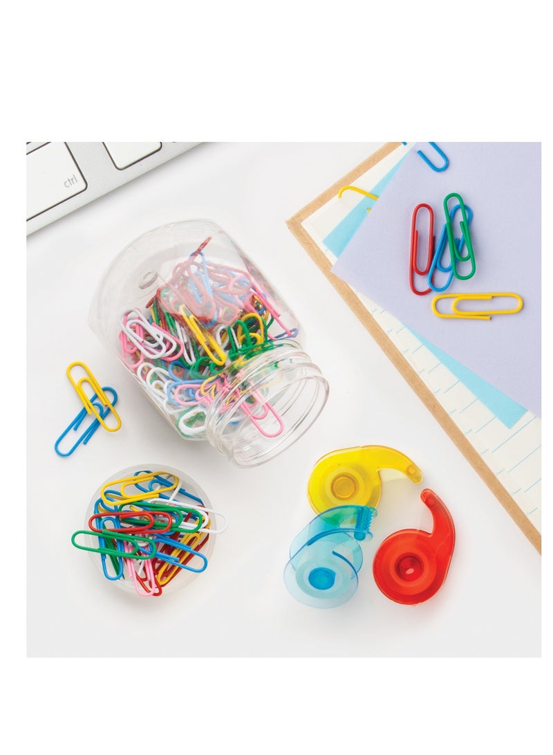 Terabyte Heavy-Duty 29mm Assorted Color Paper Clips - 200 pcs with Storage Box | Home, School, and Office Supplies for Organizing Files and Documents - Image 4