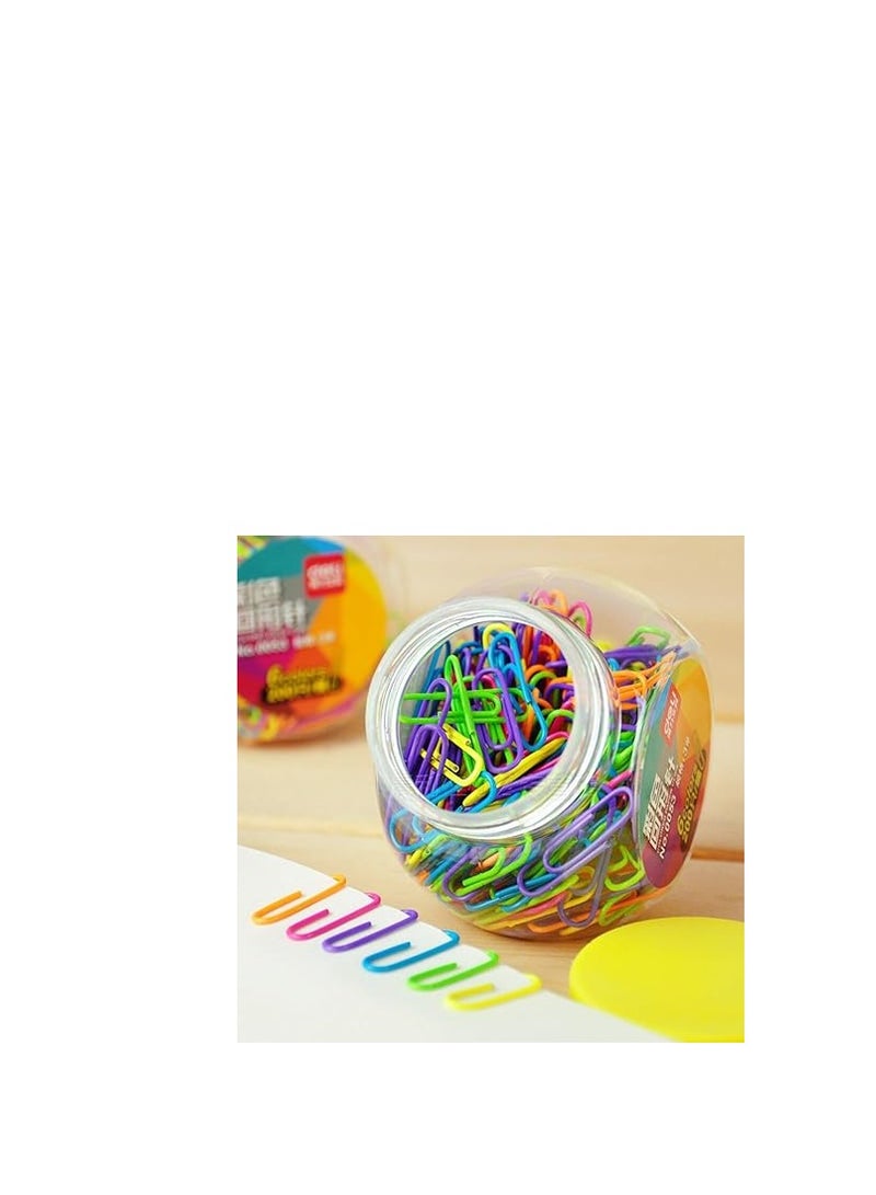 Terabyte Heavy-Duty 29mm Assorted Color Paper Clips - 200 pcs with Storage Box | Home, School, and Office Supplies for Organizing Files and Documents - Image 1