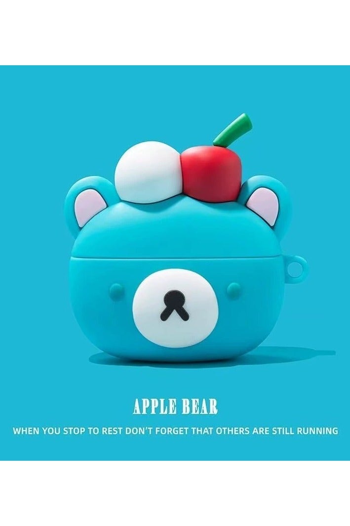 general AirPods 3rd generation silicone wireless Bluetooth protective case, cartoon design, Apple wireless Bluetooth headphones protective case, made of silicone material, with a creative and soft exterior.