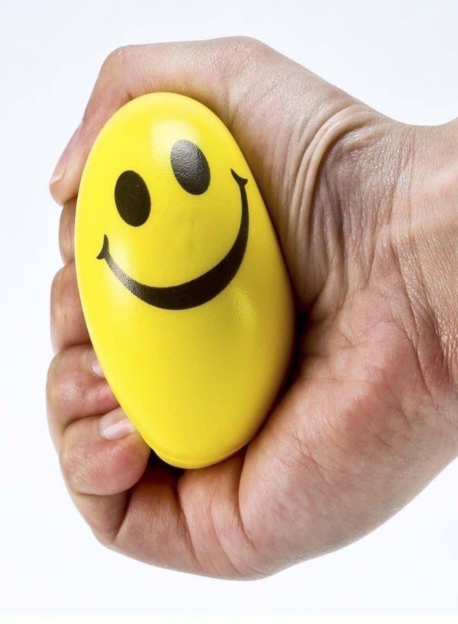 R.S Stress Reliever Sponge Ball for Kids & Adults Smiley Face Yellow Color (Pack of 4 PCS) - Image 4