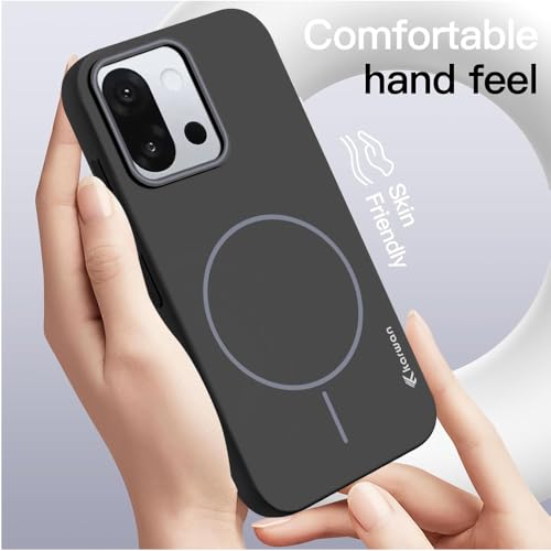 KARWAN®️Magnetic Ultra Slim-Fit Back Case Cover for Oneplus 13T |Hard PC Case Cover| Ultra-Thin & Light Weight with [Ultra Premium Feel] Case for Oneplus 13T(6.3")(Black) - Image 2