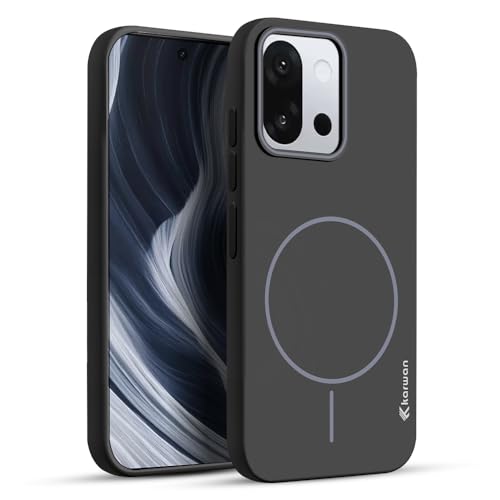 KARWAN®️Magnetic Ultra Slim-Fit Back Case Cover for Oneplus 13T |Hard PC Case Cover| Ultra-Thin & Light Weight with [Ultra Premium Feel] Case for Oneplus 13T(6.3")(Black) - Image 1