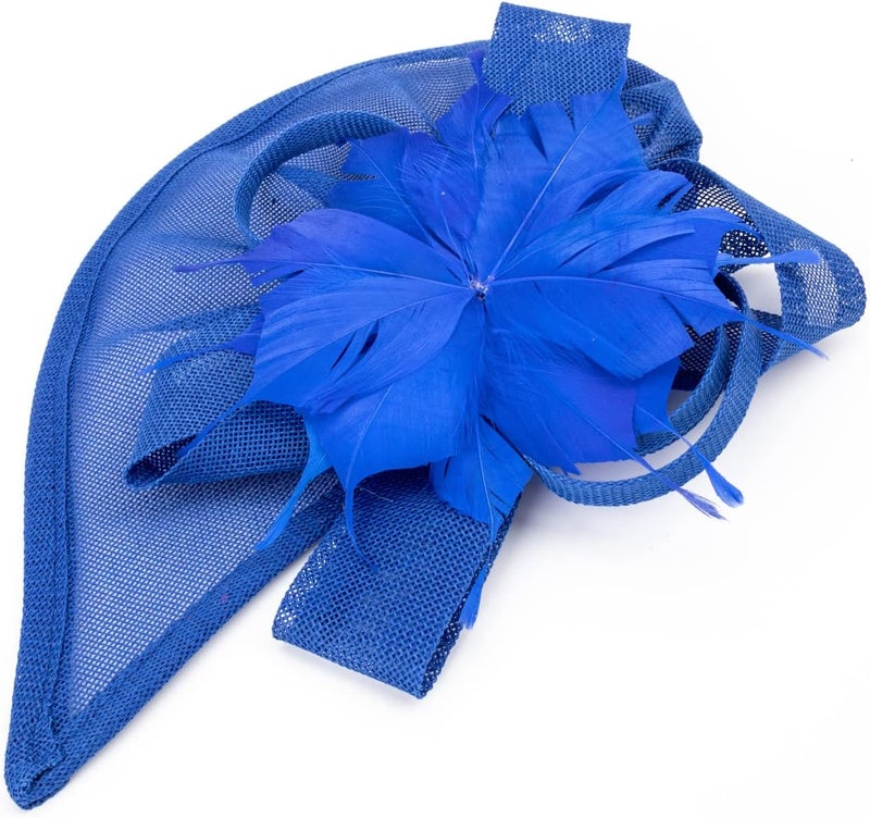 DRESHOW Fascinators Hat Flower Mesh Ribbons Feathers on a Headband and a Clip Tea Party Headwear for Girls and Women - Image 5