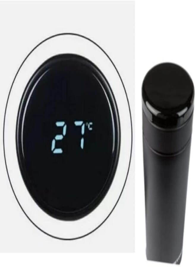 Good 500ml Insulated Travel Mug with Temperature Display, Water Bottle, LED Temperature Display Smart Water Cup, Vacuum hot and Cold Drink Bottle for Cycling, Gym, Home, Office
