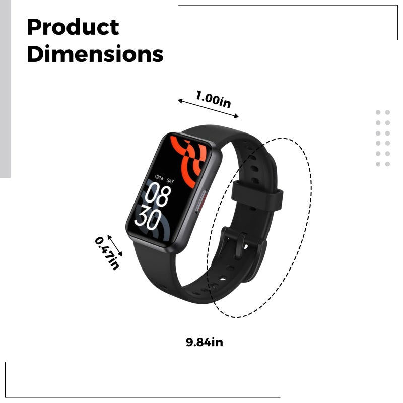 Fitness Smart Watch 1 47 Inch Display Blood Oxygen Sleep Monitor IP68 Waterproof 7 Day Battery - Image 3