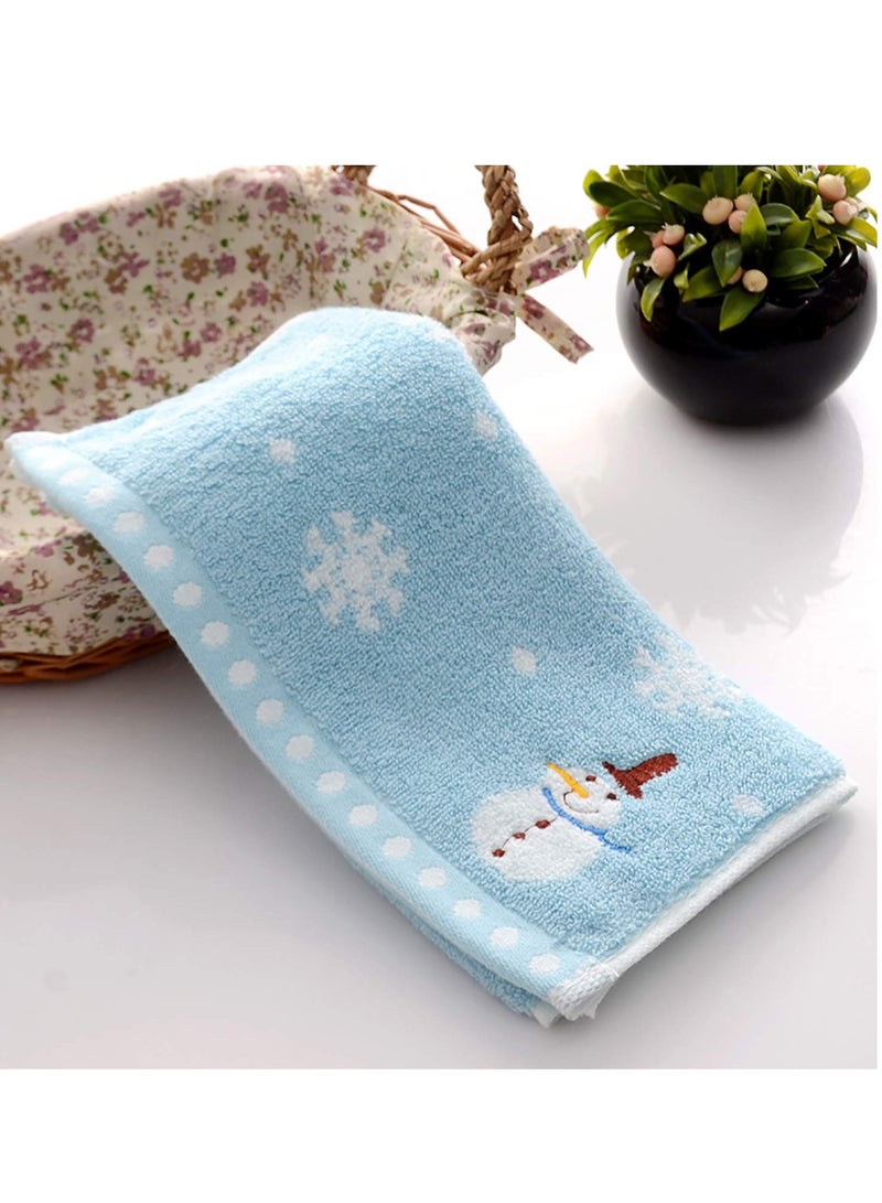 Excefore Multi-color Washcloths Set, 100% Soft Newborn Baby Face Towel, Registry Squares Set, Baby Face Reusable Cleaning Towel as Shower Gift,  for Sensitive Skin, 3 Packs, 25x50cm - Image 3