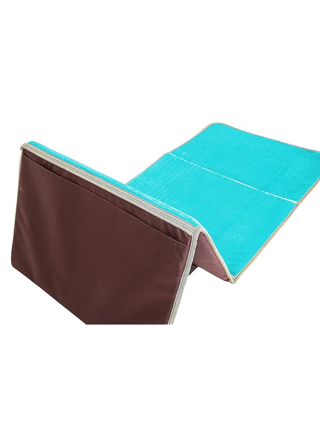 erorex Floodable Praying Mat Foldable Meditation Mat With Back Rest Prayer Rug With Carrying Bag Poratble Cushioned And Padded Prayer Rug For Salah Size 110  - Image 2