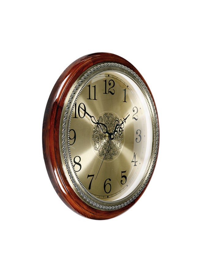 Hense Solid Wood Wall Clock, Luxurious And Elegant Living Room Timepiece, Wall-mounted Quartz Clock For Home Use, Hw38b Model, 40.5cm - Image 4