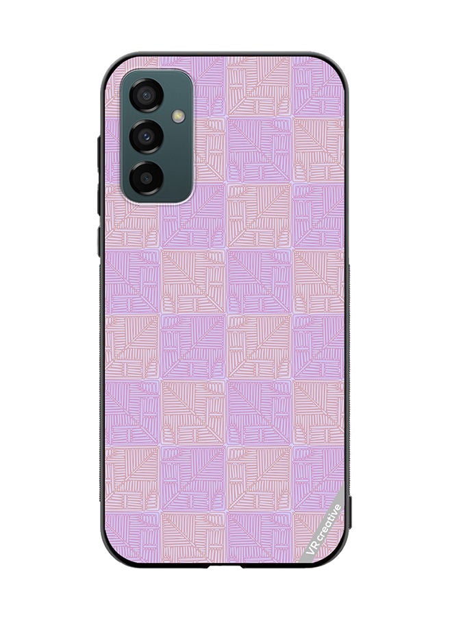 VR CREATIVE Protective Case Cover For Samsung Galaxy M23 Beige And Purple Shades Design Multicolour - Image 1