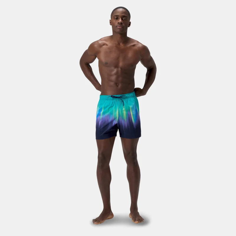 speedo Blue Men's Print Redondo Edge Volley Swimming Trunks for Men | Best Price UAE