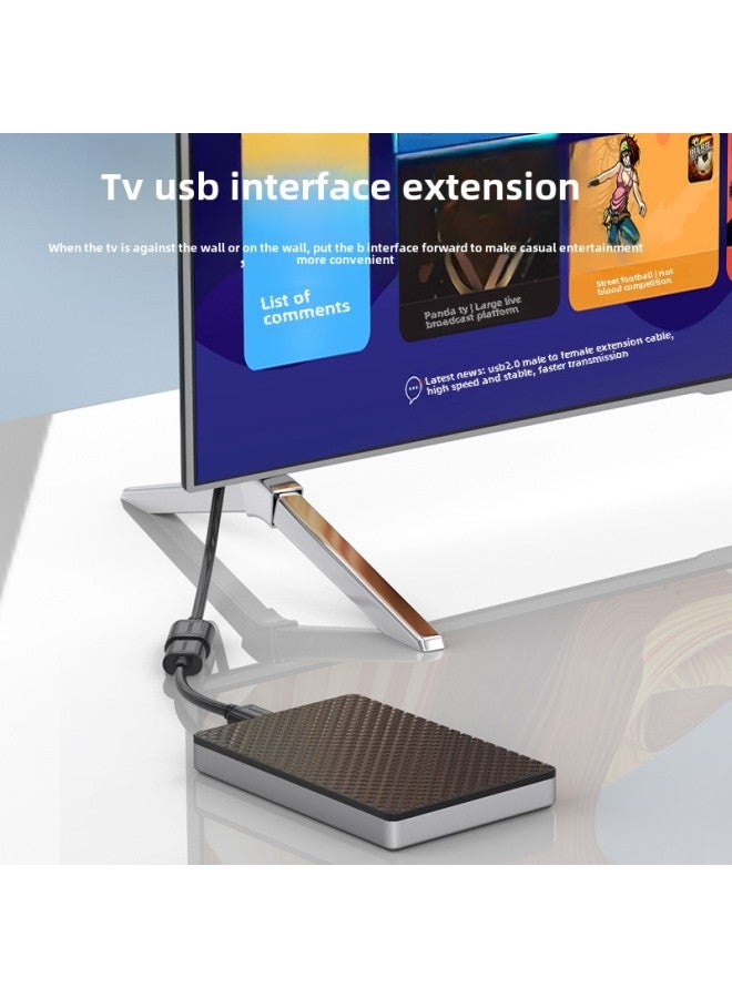 كابل تمديد USB Akihara USB2.0/3.0 نقل البيانات شحن مباشر طاقة الهاتف المحمول اتصال الكمبيوتر اللون: USB2.0 كابل تمديد ذكر وأنثى (أبيض) QS5305-طول الخط: 2 متر - Image 4
