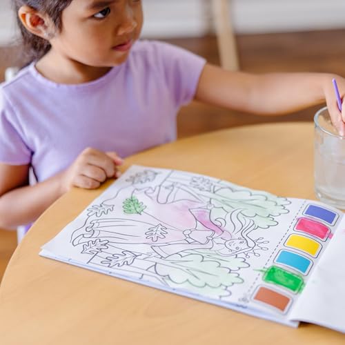 Melissa & Doug Paint with Water - Princess, 20 Perforated Pages with Spillproof Palettes - Image 5