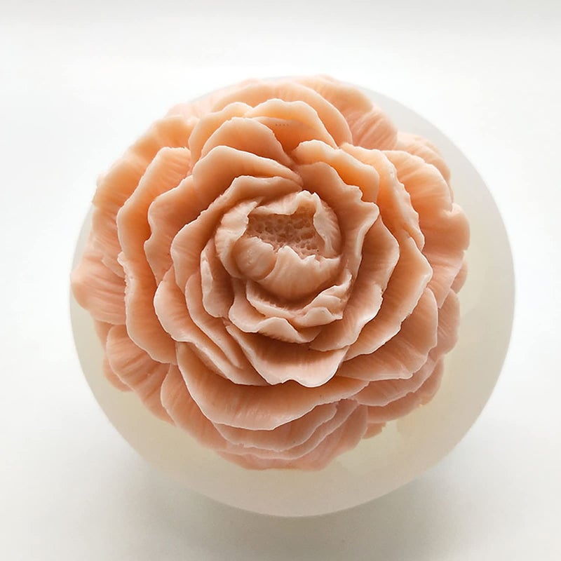 EVERELAM Peony Rose 3D Flower Resin Cake Mold - Silicone Molds for Clay Candle Making - Image 2