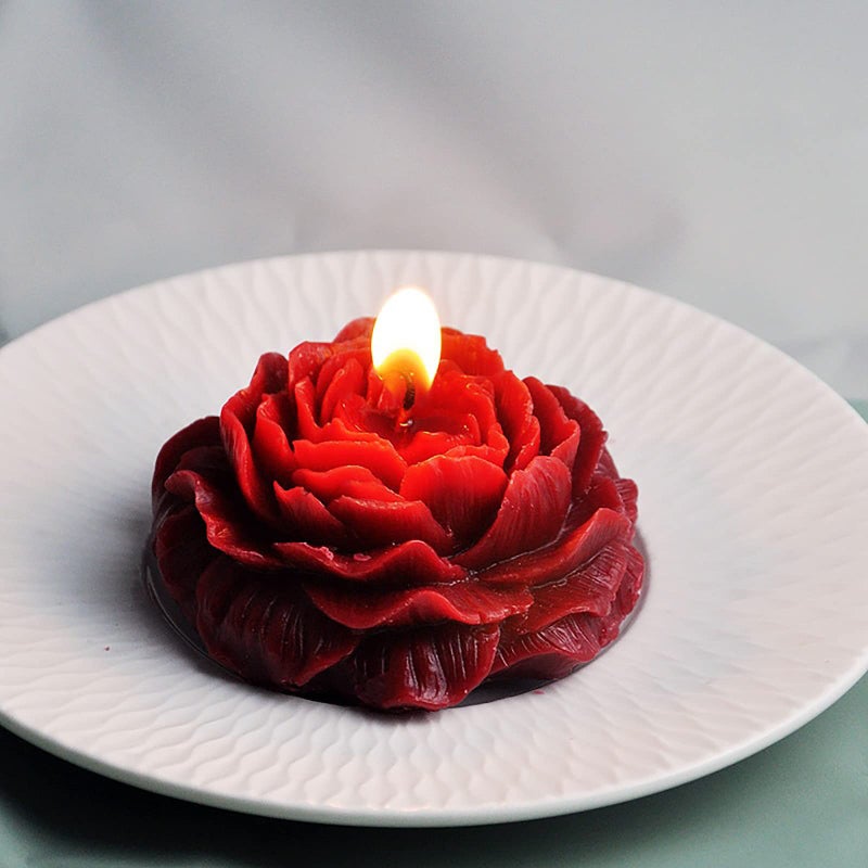 EVERELAM Peony Rose 3D Flower Resin Cake Mold - Silicone Molds for Clay Candle Making - Image 3