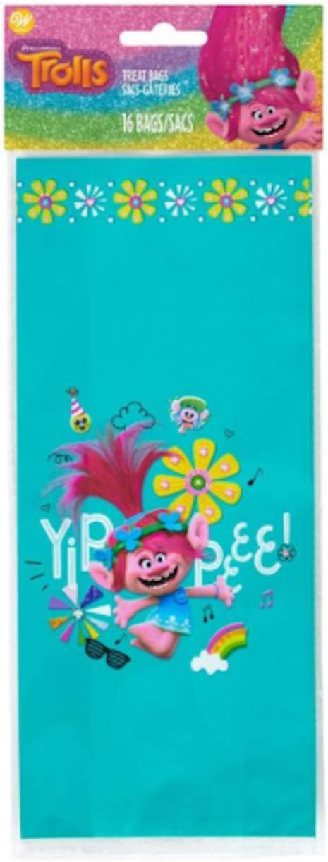 Wilton Trolls Cello Treat Bags 16ct - Image 1